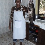 mary of kiroyera tours with local fish!